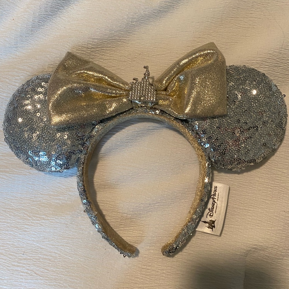 Disney World Cinderella Castle Gold and Silver Ears